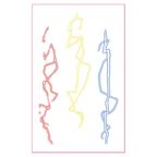 Tri-color Lightning UV Tattoo