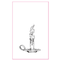 Candle Ghost Cat UV Tattoo