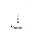 Candle Ghost Cat UV Tattoo