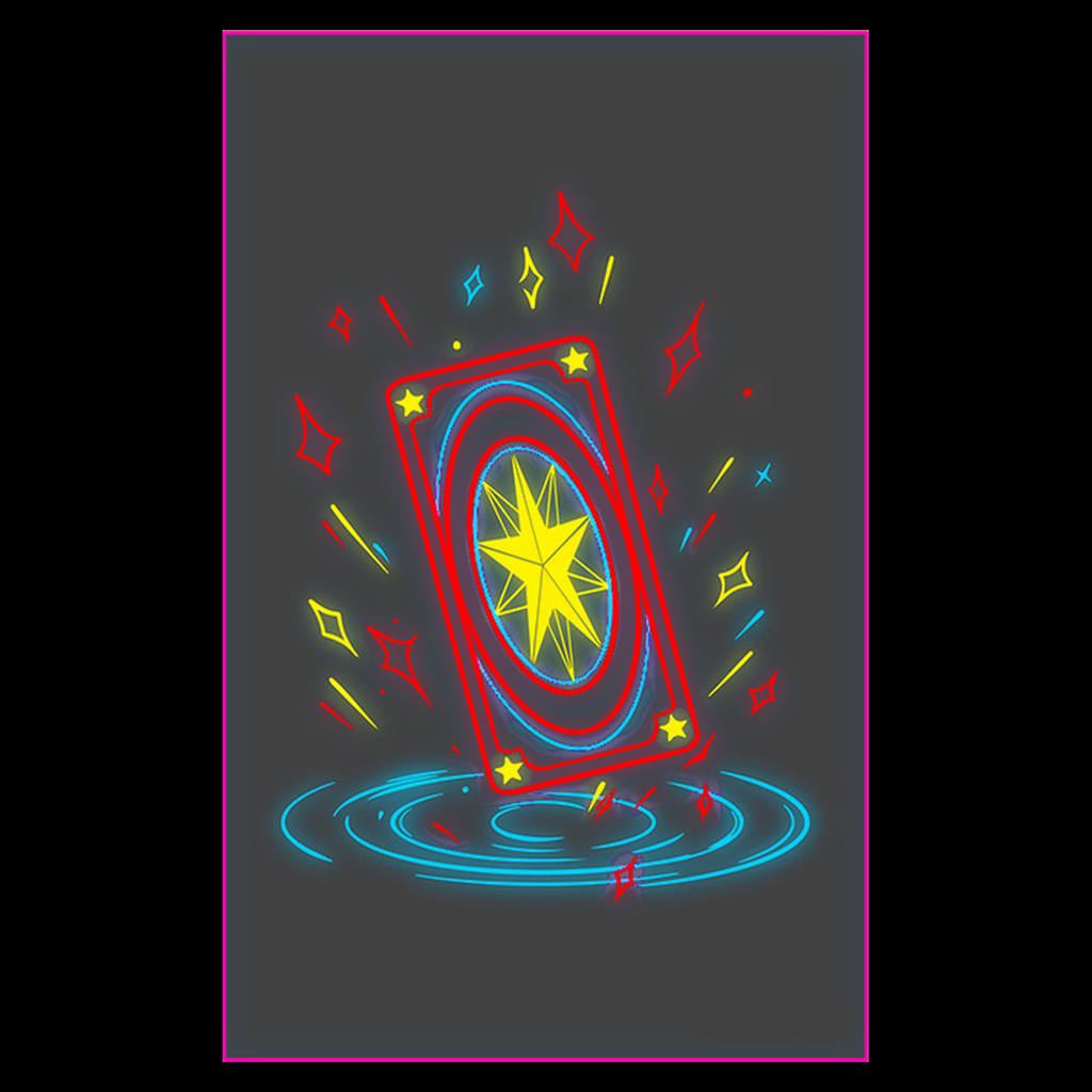 Star Tarot Card UV Tattoo