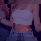 Neon Rose UV Tattoo