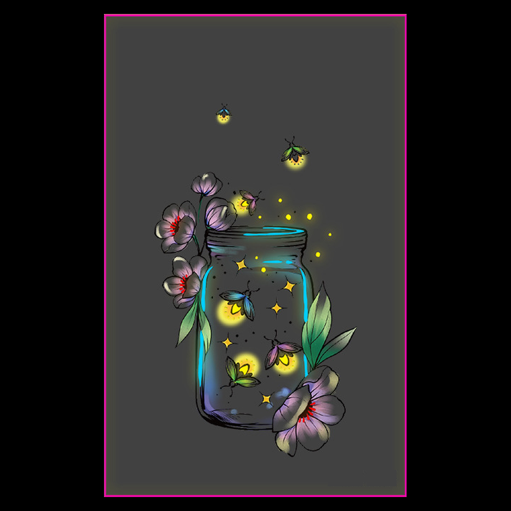 Firefly Jar UV Tattoo