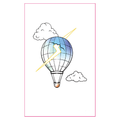 Lightning Hot Air Balloon UV Tattoo