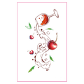 Cherry Wine Glass UV Tattoo