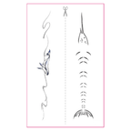 Whale Swordfish UV Tattoo