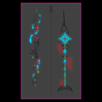 Whale Swordfish UV Tattoo