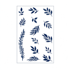 Navy Leaf Tattoo Stickers