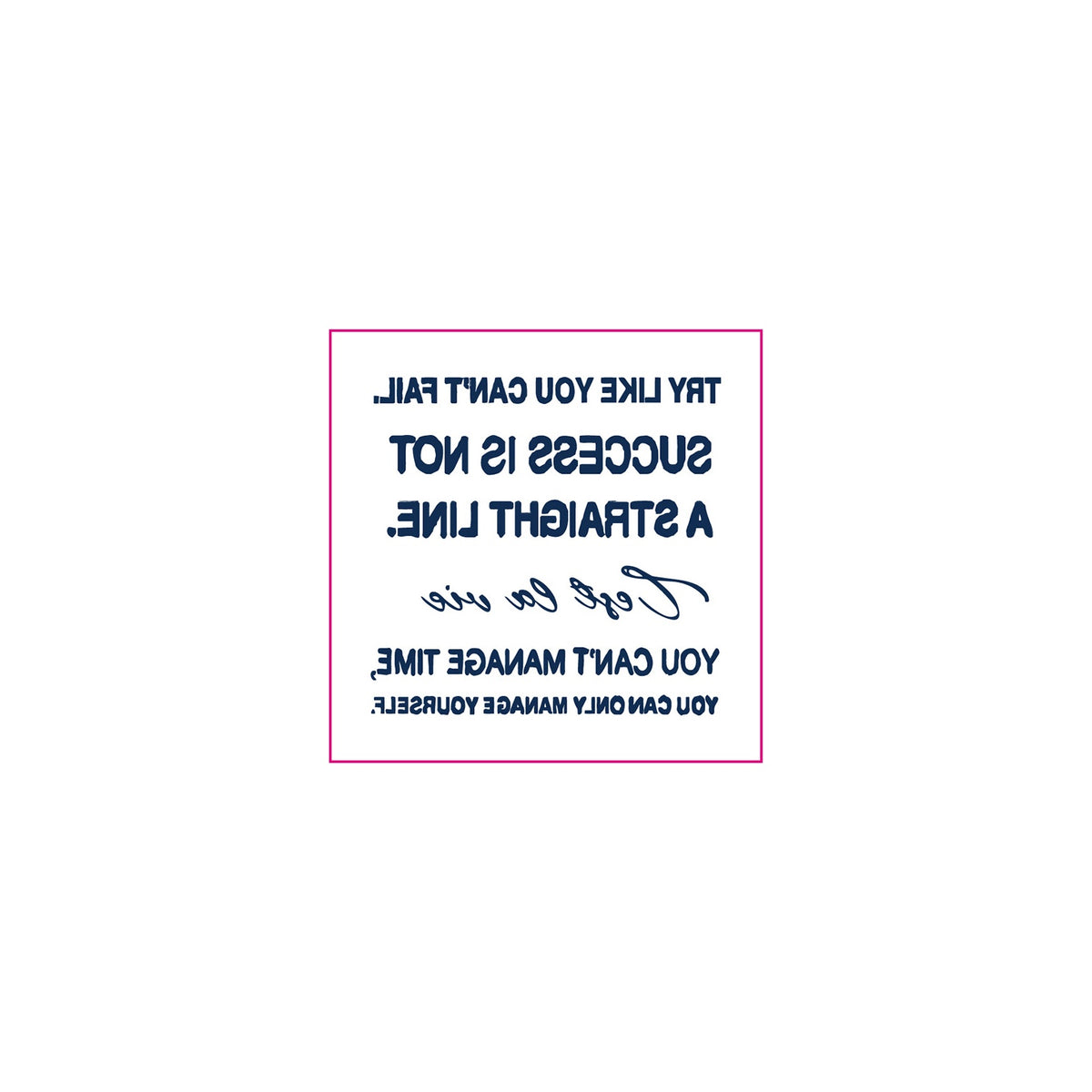 Quote Letter Temporary Tattoos