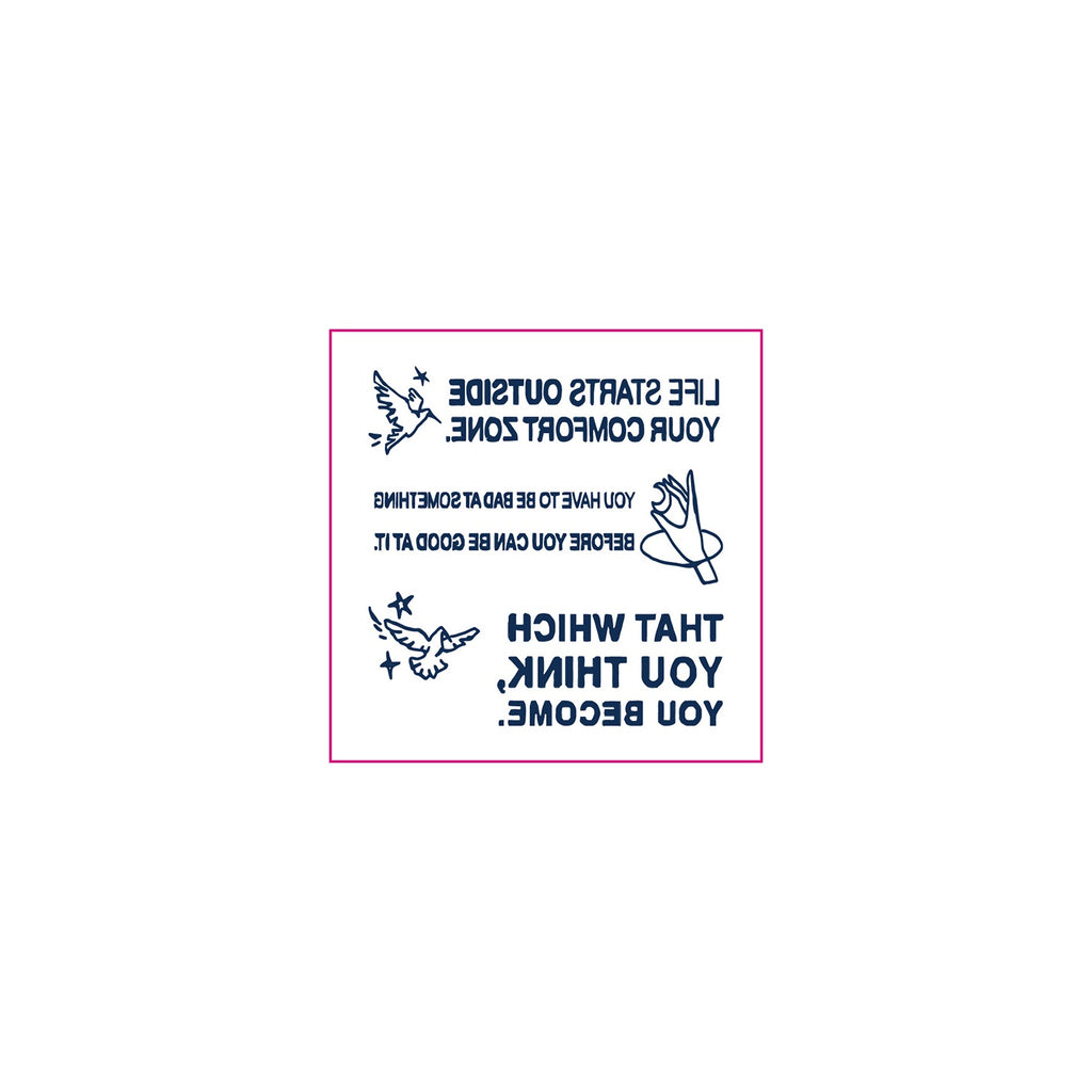 Bird Quote Temporary Tattoos