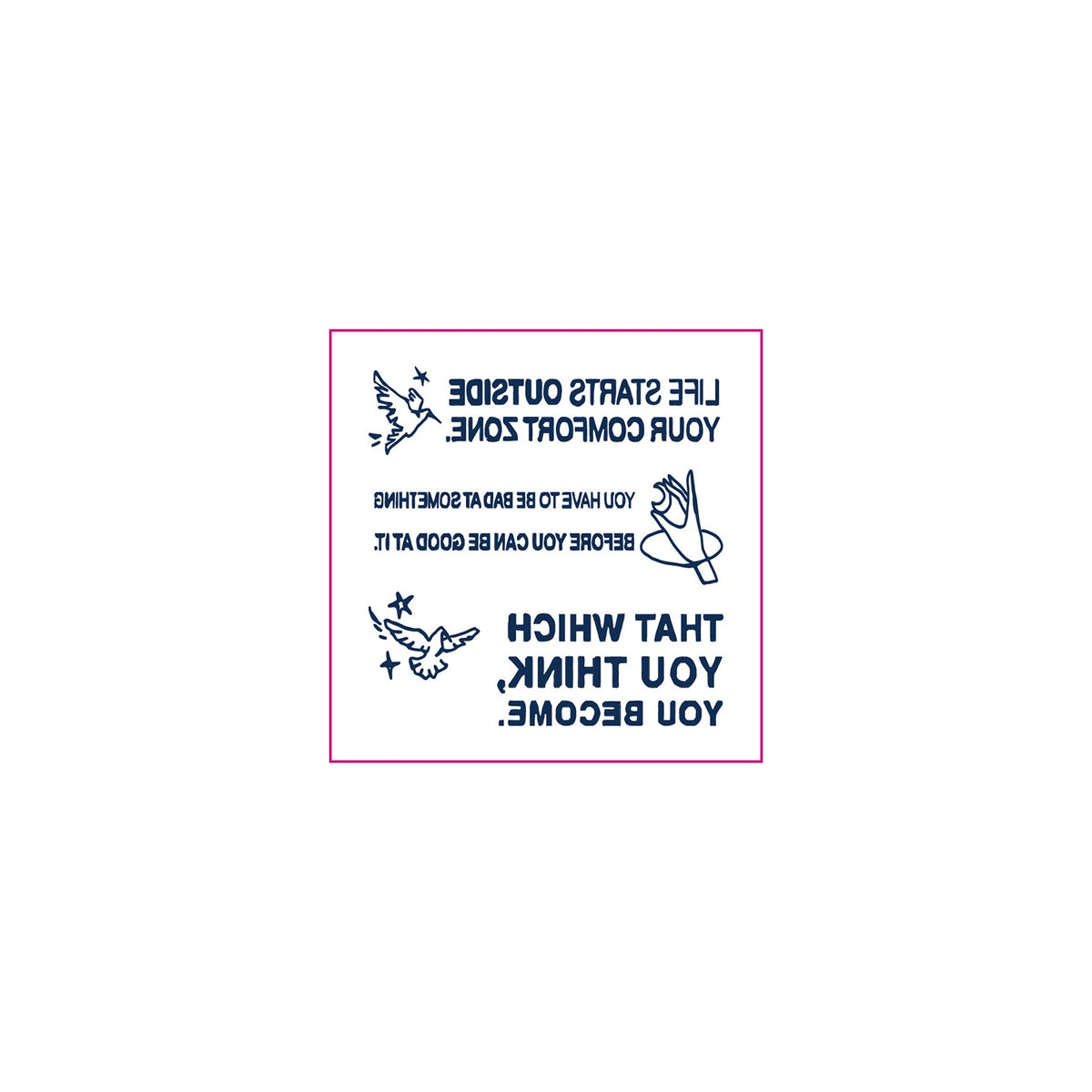 Bird Quote Temporary Tattoos
