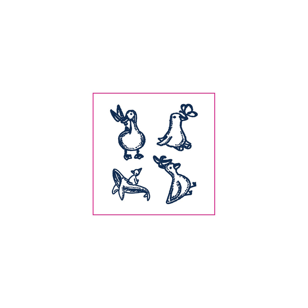 Cute Duck Penguin Temporary Tattoos