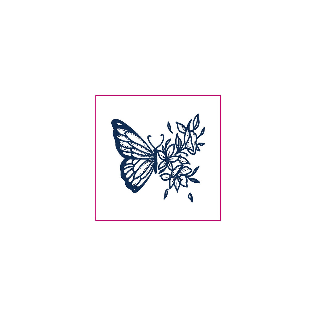 Floral Butterfly Temporary Tattoos