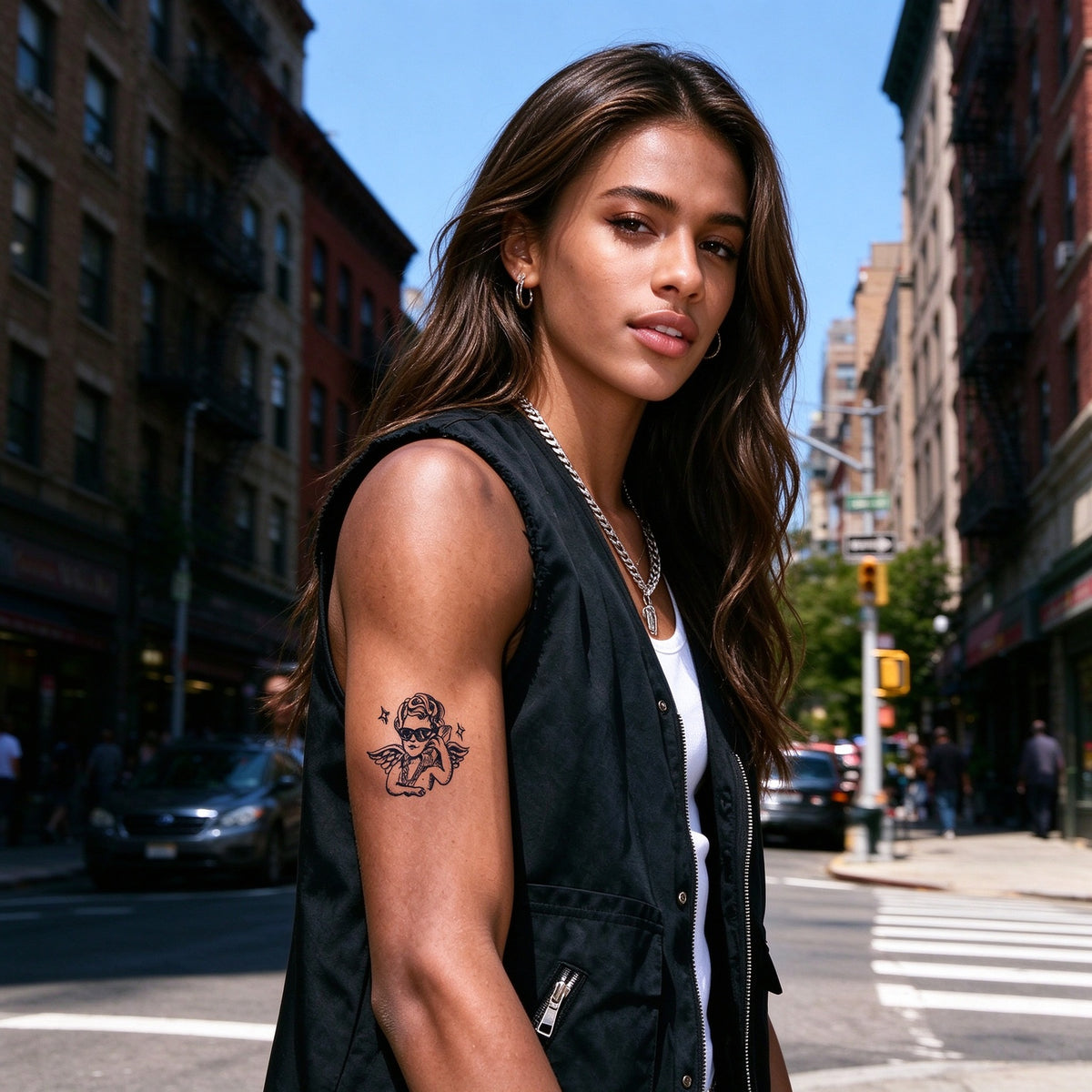 Cool Cherub Temporary Tattoos
