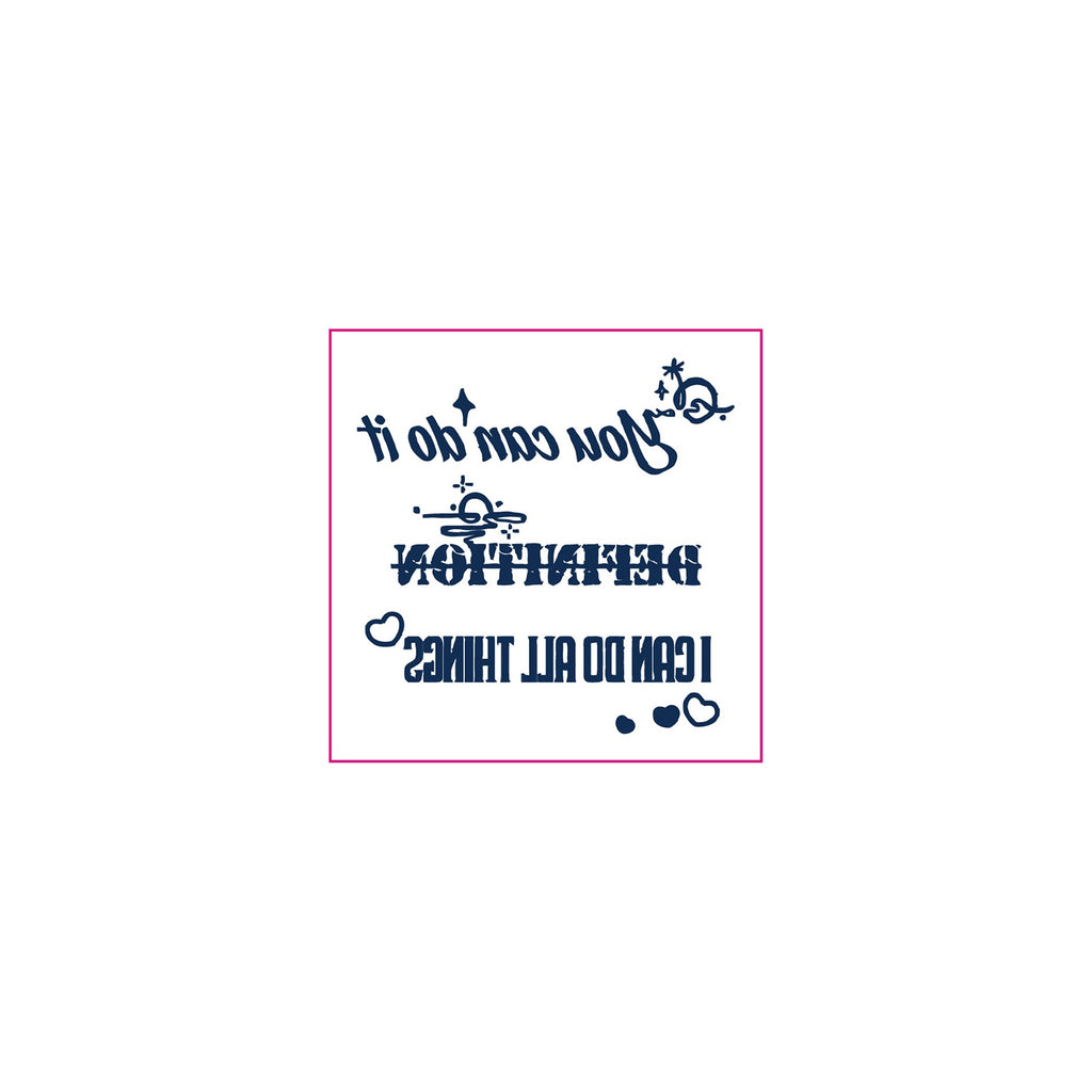 Motivational Quote Temporary Tattoos