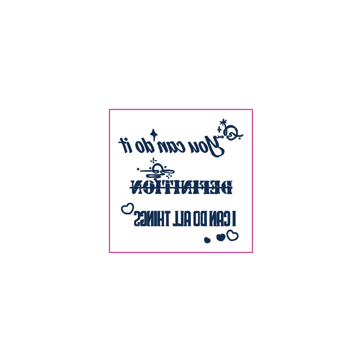 Motivational Quote Temporary Tattoos