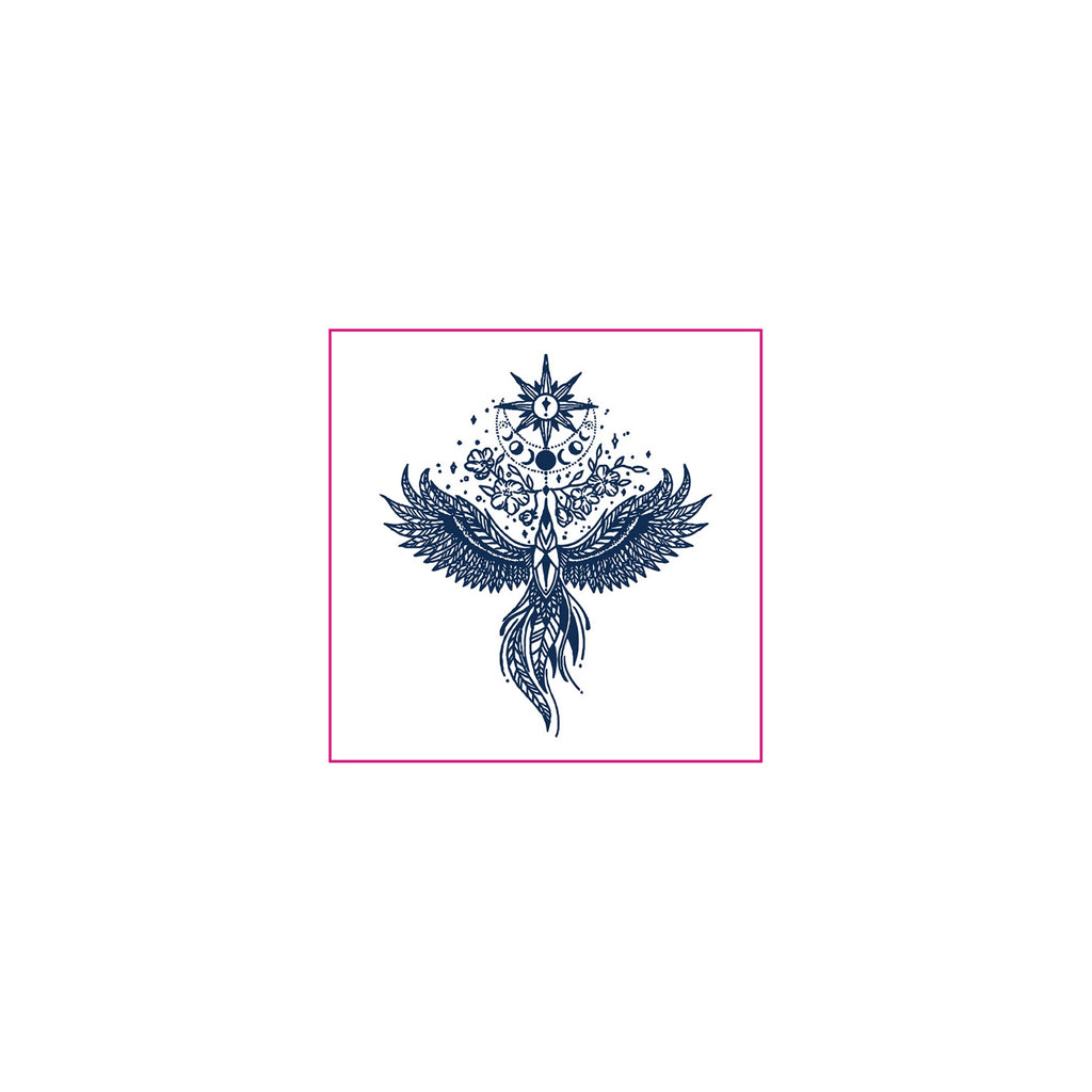 Celestial Phoenix Temporary Tattoos