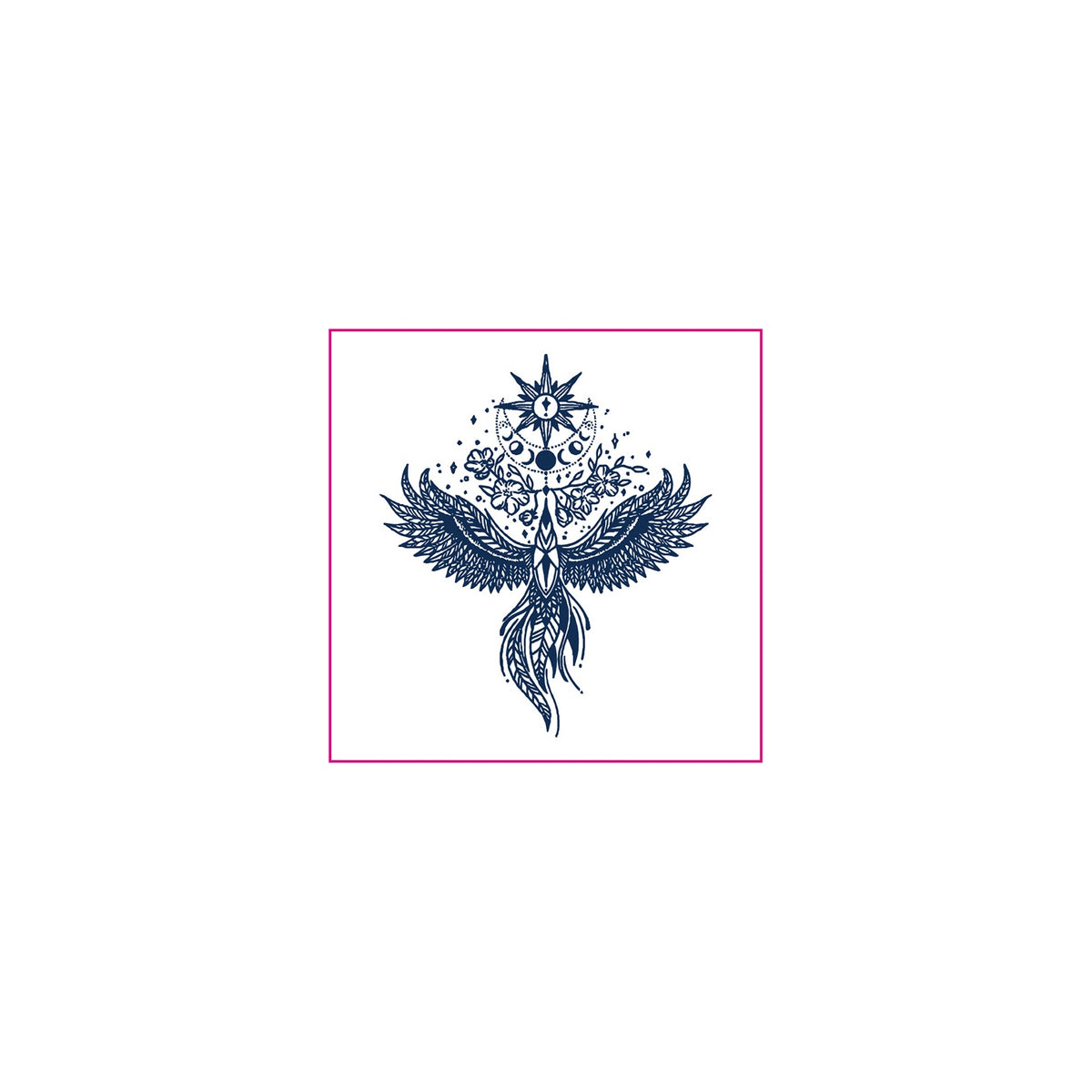 Celestial Phoenix Temporary Tattoos