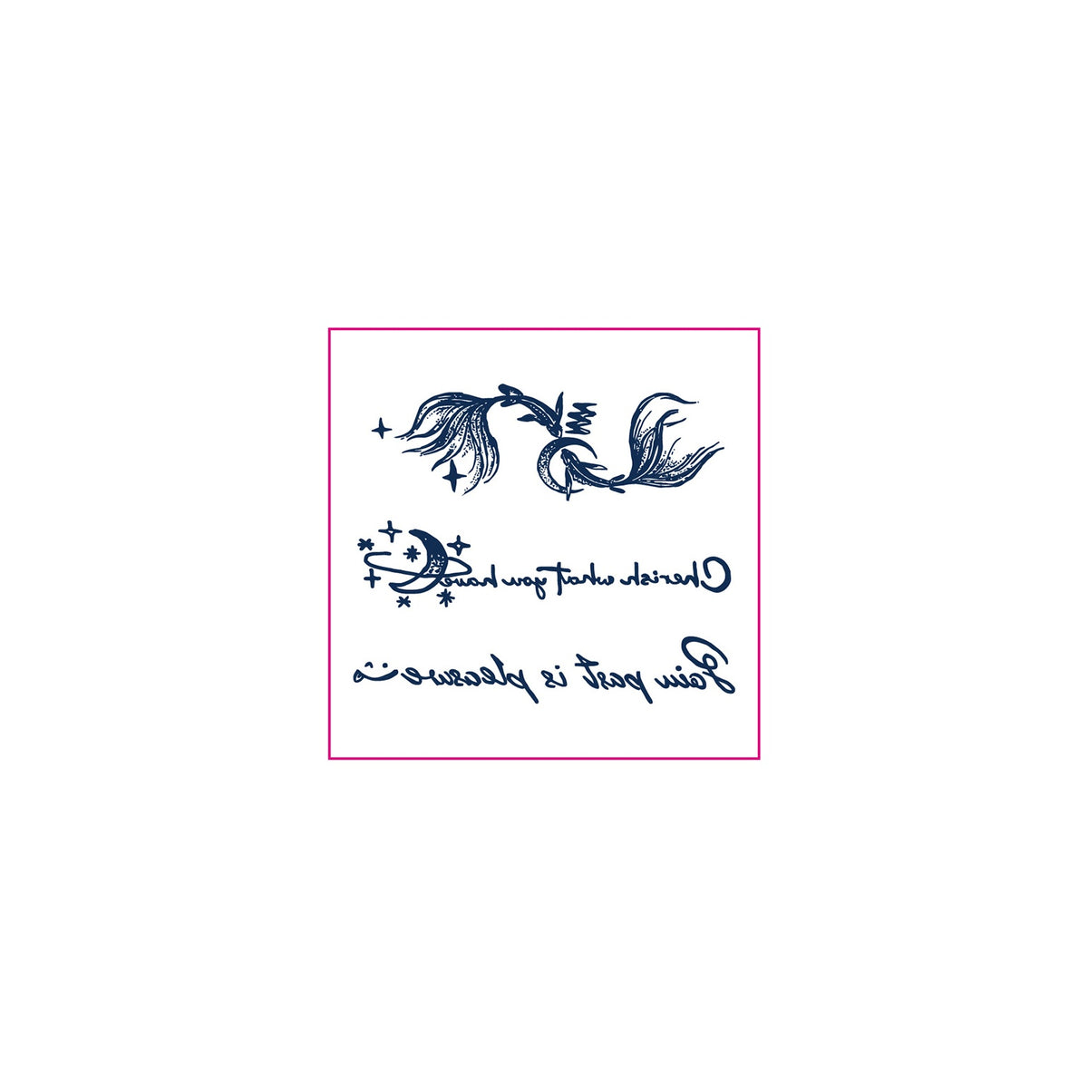 Koi Fish Quote Temporary Tattoos