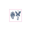 Butterfly Cross Temporary Tattoos