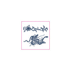 Vine Flower Moth Temporary Tattoos