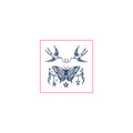 Swallow Butterfly Star Temporary Tattoos