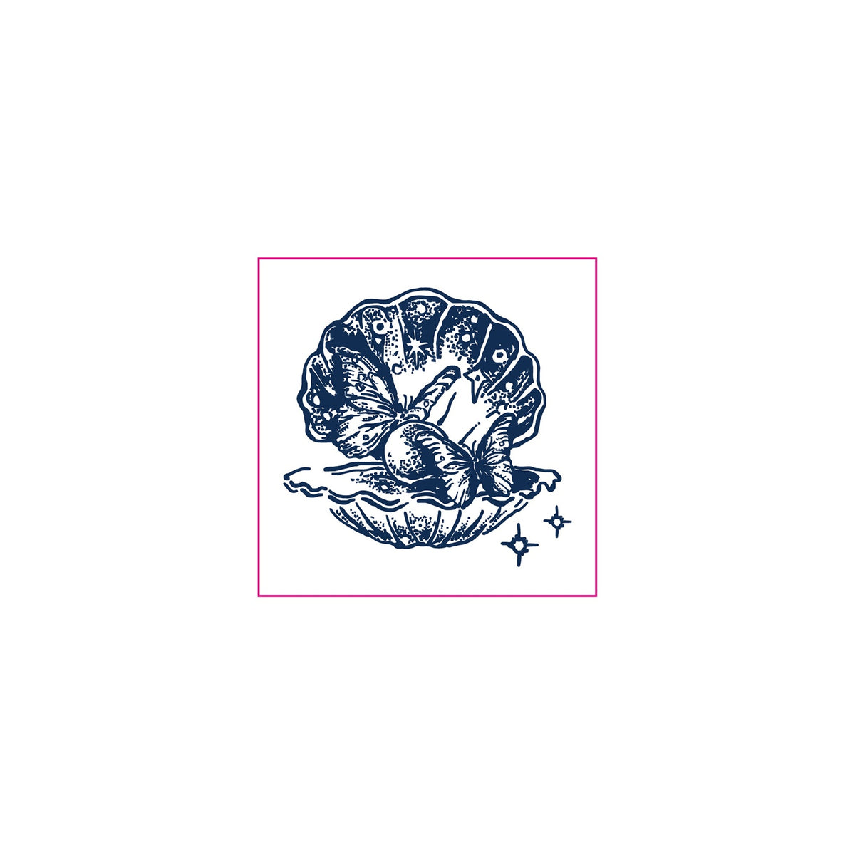 Seashell Pearl Butterfly Temporary Tattoos