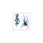 Rose Chain Spider Temporary Tattoos