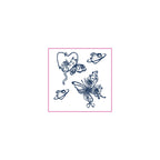 Cat Butterfly Planet Temporary Tattoos