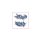 Chicano Script Letter Temporary Tattoos