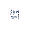 Koi Butterfly Rose Angel Temporary Tattoos