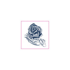 Money Rose Script Temporary Tattoo