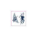 Winged Money Flame Spider Temporary Tattoos