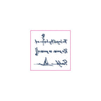 Quote Rose Dove Sailboat Temporary Tattoos