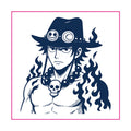 Portgas D Ace Flame Temporary Tattoo