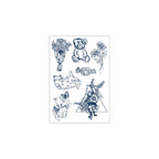 Cute Cat Bear Tattoo Sheet
