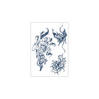Fox Butterfly Rose Tattoos