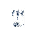 Floral Butterfly Snake Tattoos