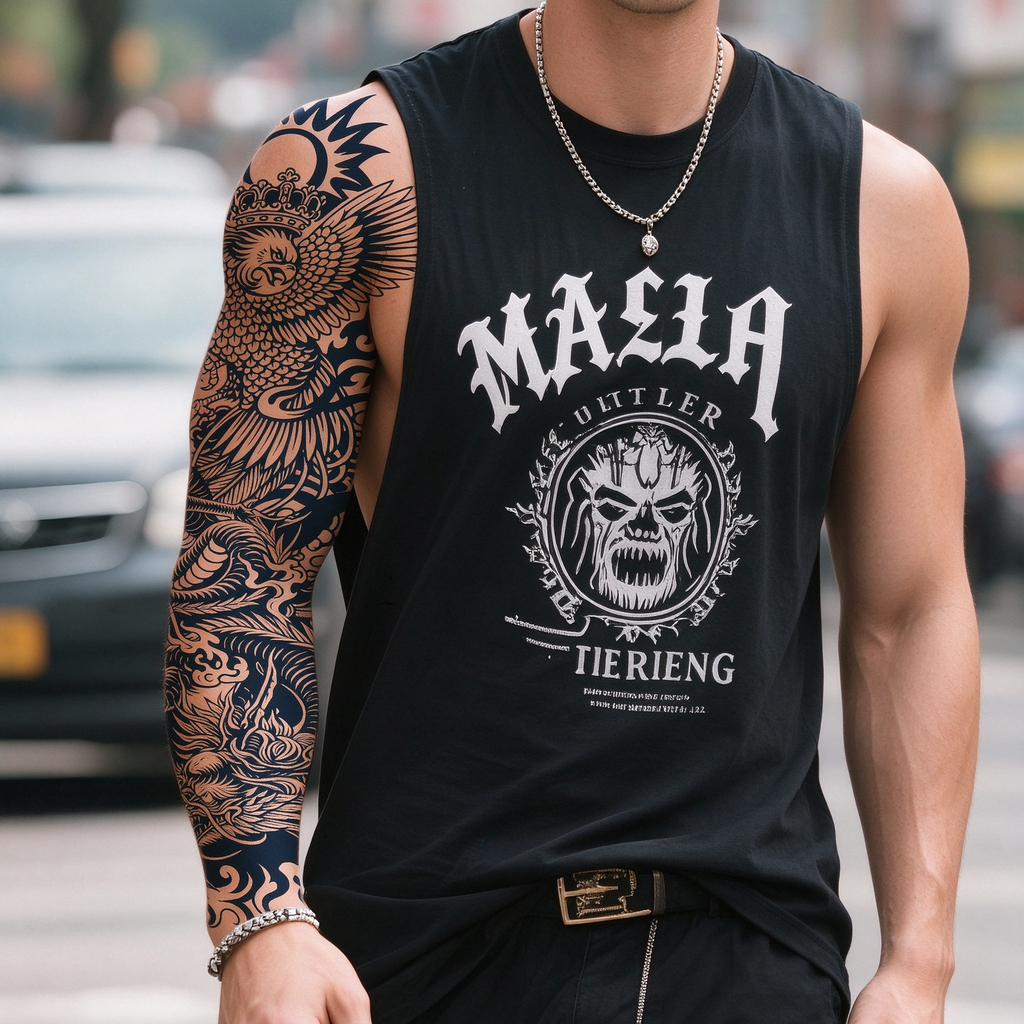 Eagle Dragon Sleeve Tattoo