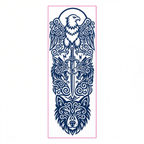 Eagle Wolf Sword Tattoo