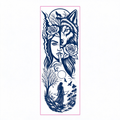 Wolf Lady Rose Tattoo