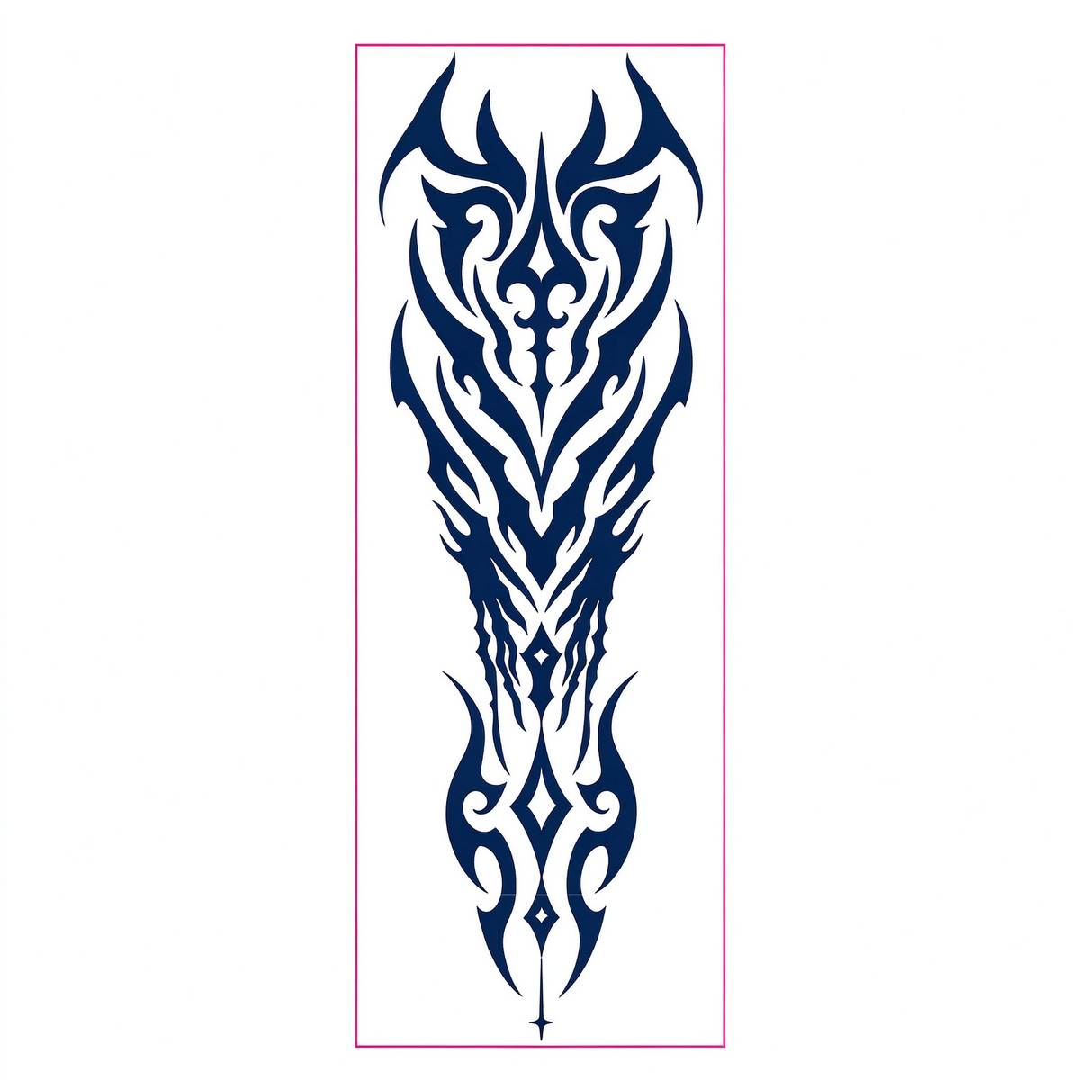 Tribal Flame Sleeve Tattoo