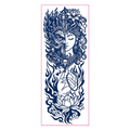 Buddha Demon Half Face Tattoo