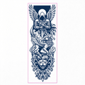 Winged Knight Griffin Panther Sleeve Tattoo