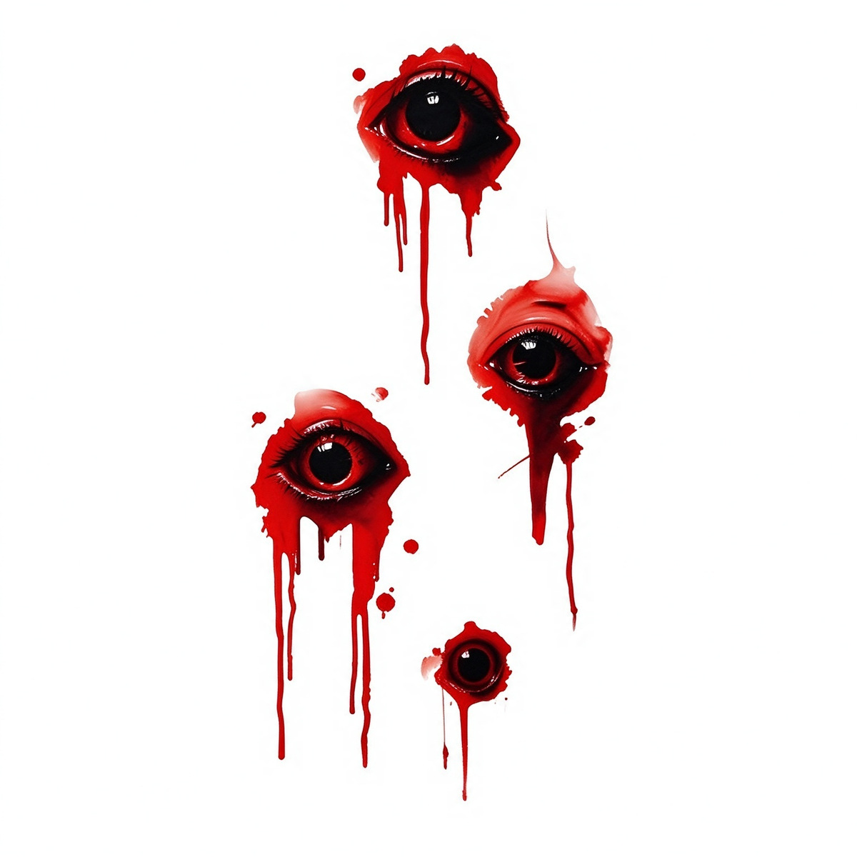 Temporary tattoo "Bloody Eyeball"