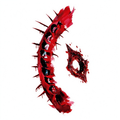 Temporary tattoo "Bloody Spine Wound"