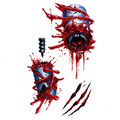 Temporary tattoo "Bloody Burst Flesh Wound"