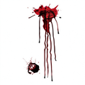 Temporary tattoo "Bloody Long Drip Wound"