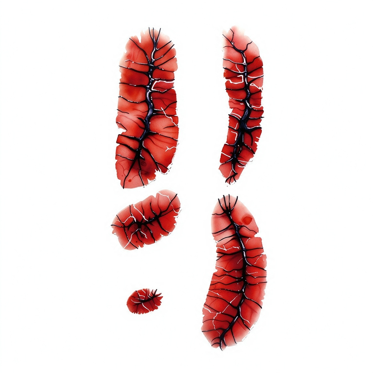 Temporary tattoo "Bloody Stitched Vein Wound"