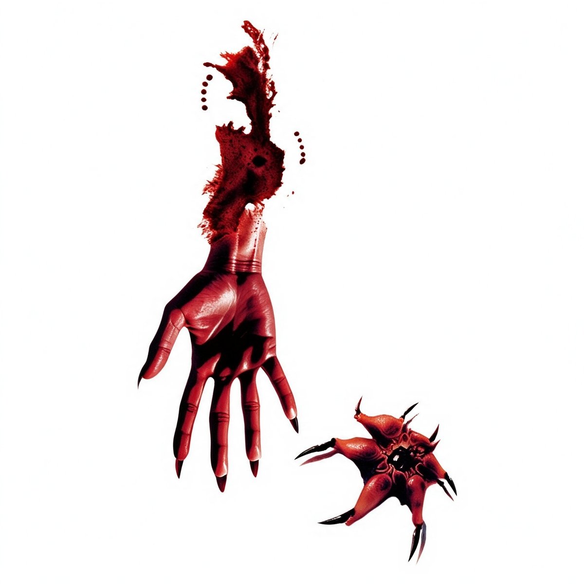 Temporary tattoo "Bloody Severed Claw Hand Wound"