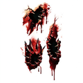 Temporary tattoo "Bloody Beast Fangs Gash Wound"